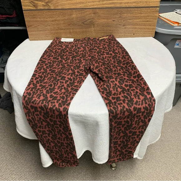 Soft Surroundings size 12P brown animal print skinny ankle pants NWT - Picture 6 of 7